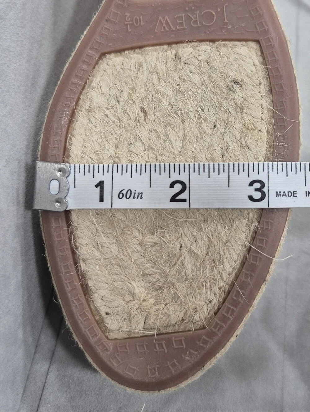 J Crew Espadrilles women's 10.5 beige canvas wedge heel NEW